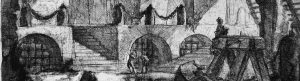 Medieval dungeon line drawings